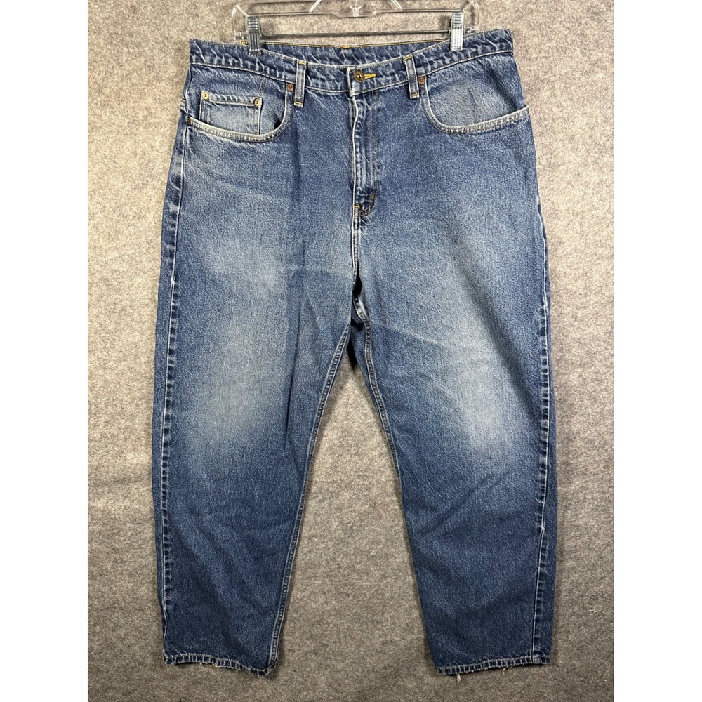 Polo Jeans Co Ralph Lauren Mens 38x32 Straight Leg Blue Denim Jeans Medium Wash